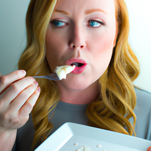 A person eating a meal mindfully, savoring each bite